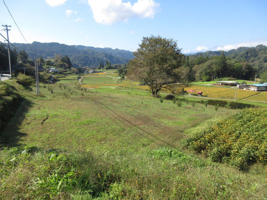 「ふるさとらんど小川」に向かう途中　小川村の美しい景観