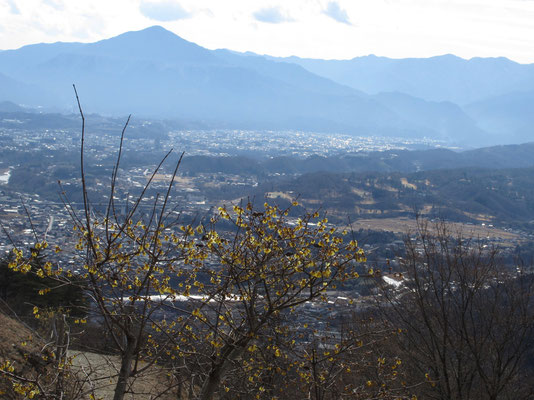 シルエットで崩された痛々しさが見えない武甲山は美しい三角錐