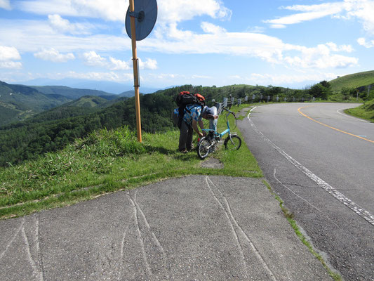 山旅師匠はここに自転車をデポしていた　