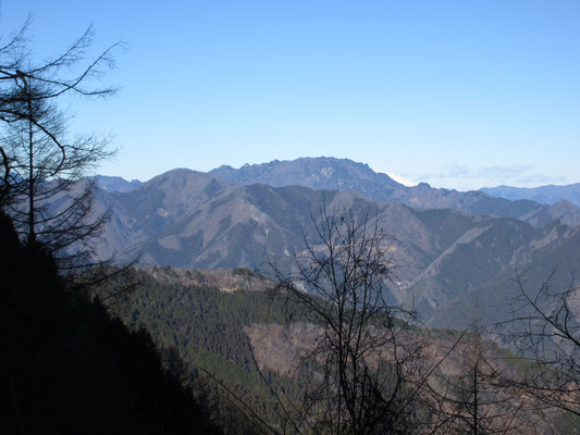 そこからは両神山がきれいに見えた