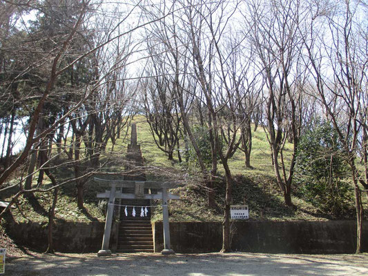 浅間山桜公園　上に浅間神社があります　