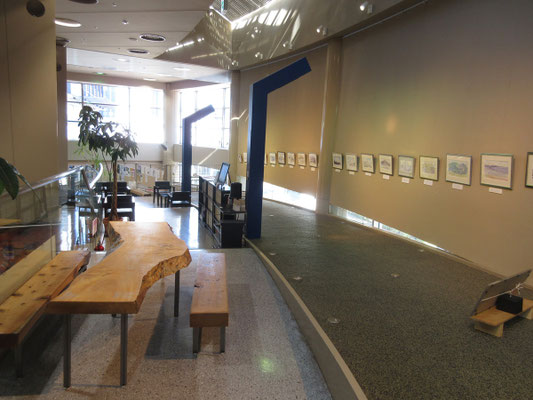 遠近法のように見える展示場所