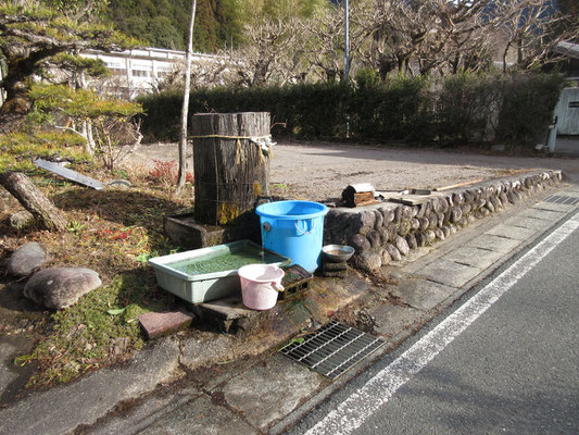 湧き水もあり