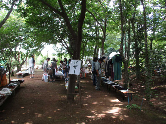 緑陰に包まれた涼しく気持ちのいい会場