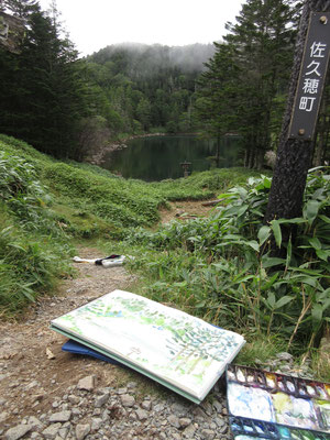 池を去る前に一枚