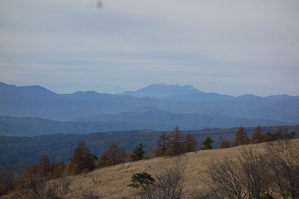 御嶽山もくっきり