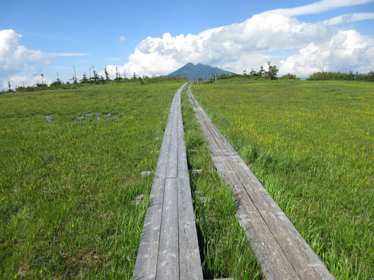 振り返り、燧ヶ岳