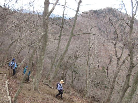 最後の下山に入る