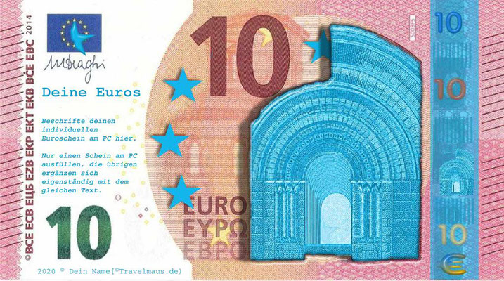 Ausdrucken Druckvorlage 100 Euro Schein