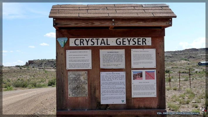 Crystal Geyser bei Green River N 38°56´16.0´W 110°08´06.1´´