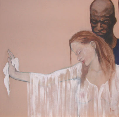 Othello, 2003, Acryl auf Leinwand, 100 x100 cm