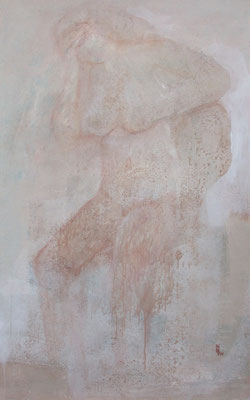 Zyklus Merry Maiden, Enya, 2001, Acryl auf Holz, 100 x 160 cm