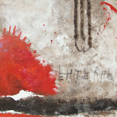 Euterpe, Teil der neun Musen, 2008, Acryl auf Leinwand, 50 x 50 cm
