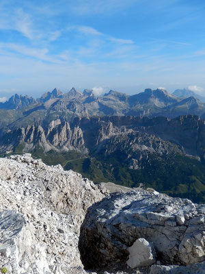 Gipfelblick nach NO - Geisler-Odle-Gruppe