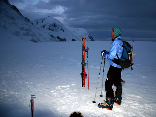 Skidepot am Col du Midi