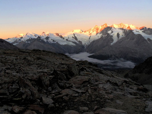 Sonnenaufgang im Wallis