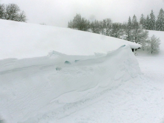 Schneeverfrachtungen