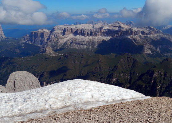 Gipfelblick gen Nord - Sellastock