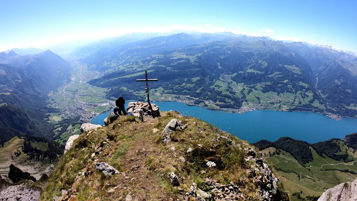 Gipfelblick nach Südost - Walenstadt