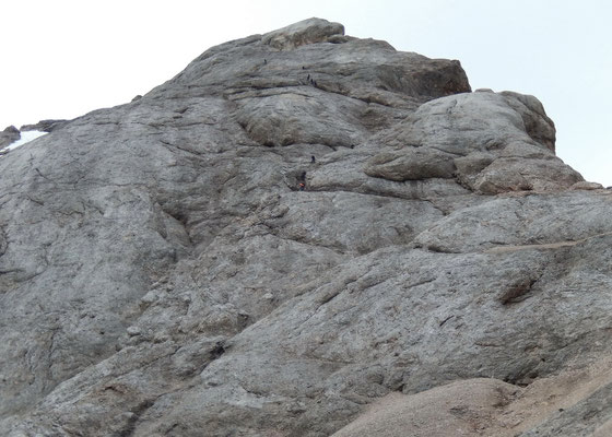 Letzter Blick zurück auf die NW-Flanke