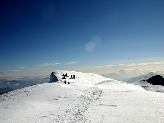 Blick zurück zum Hauptgipfel
