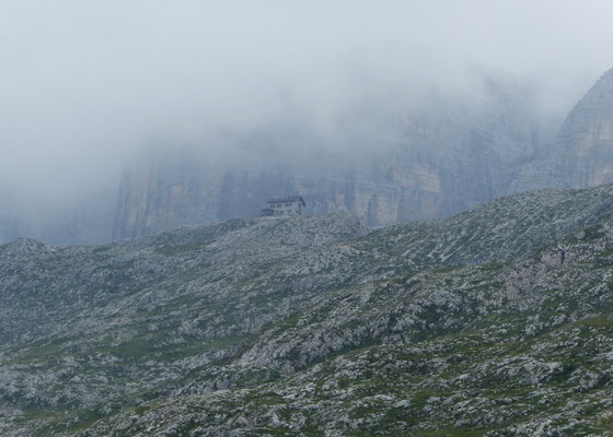 Blick zurück zur Franz Kostner-Hütte