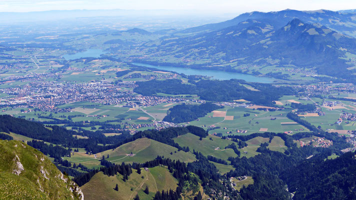 Gipfelblick: Lac de la Gruyère