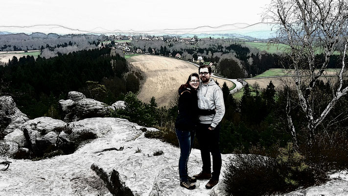 Stephanie & Ich in der Sächsischen Schweiz 2016
