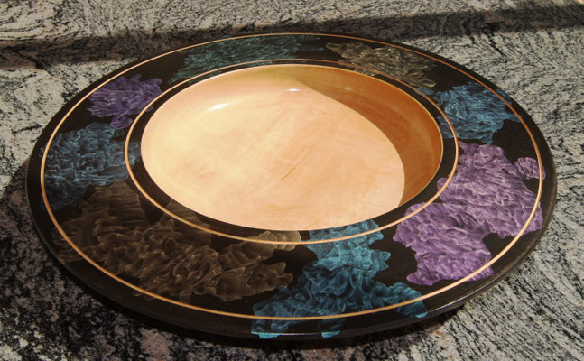 Birnenschale mit Acryl 440 mm DM 