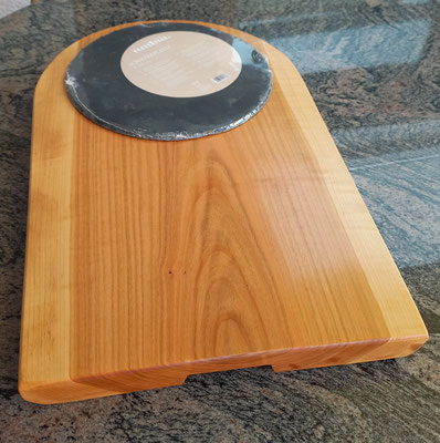 Servierplatte 64 x 49 x 5 cm mit Schieferplatte für Käse