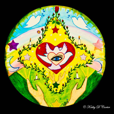 Healing Art Mandala by Kathy D Carter