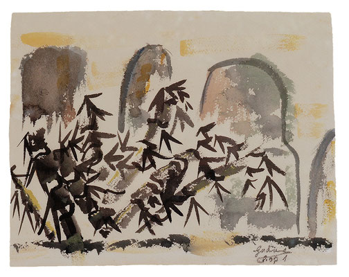 Landschaft "Guilin China", Werk-Nr. 041, Florence Solvay