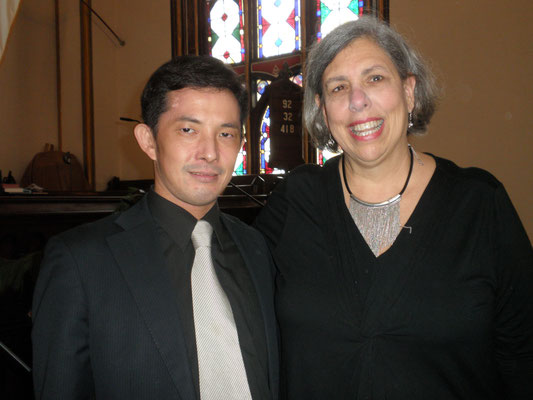 with Ms.Carol Arrucci, Music director of Presbyterien Church