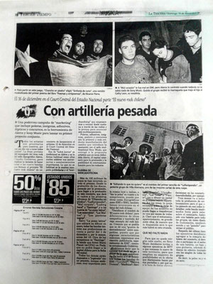 “Con artillería pesada”, publicado en La Tercera, 19 de noviembre de 1995.