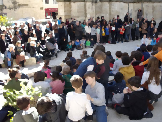 Comité de quartier st Roch-Ecusson -Ecole lamartine -  Printemps des poètes 19 03 2019-photo JM Quiesse