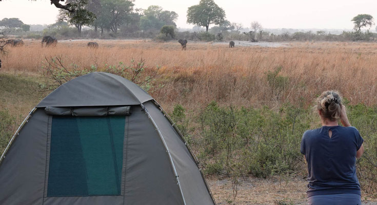 Camping in Nambwa, Bwabwata Nat. Park (NAM)