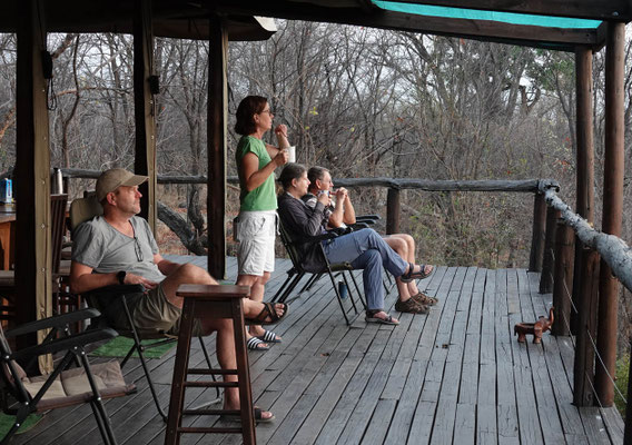 gemütlich in Kapula Camp/Hwange (ZIM)