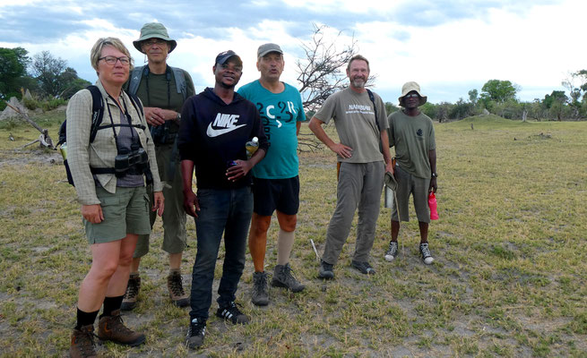 geführter Game-Walk, Okavango BOT