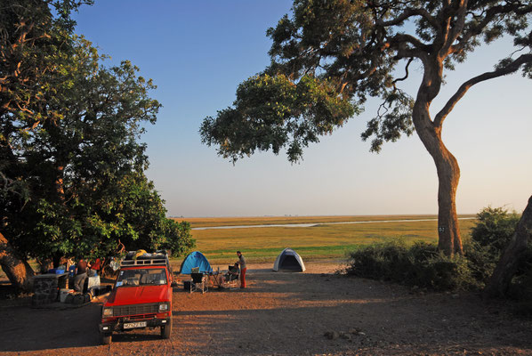 Camping in Botswana