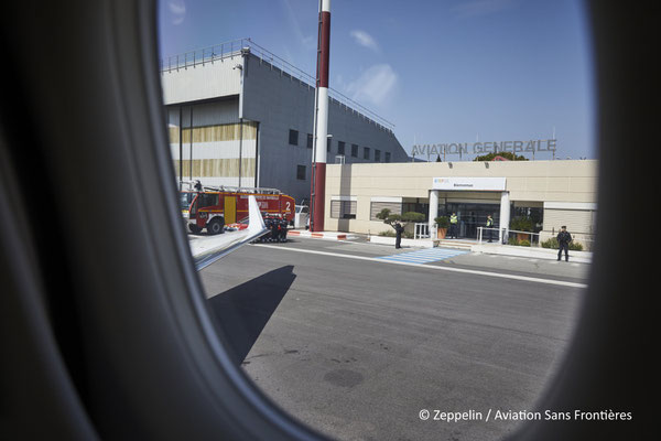 Arrivée à l'aéroport de Marseille Marignane.