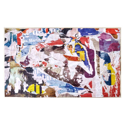 Martins, décollage, 32,6 x 55,2 cm, 2025 (Elvas, PT)
