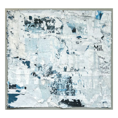 Matilla, décollage, ca. 33 x 35 cm, 2024
