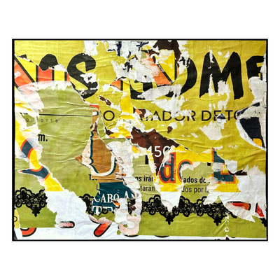 O Tador, décollage, 33,9 x 42,9 cm, 2024