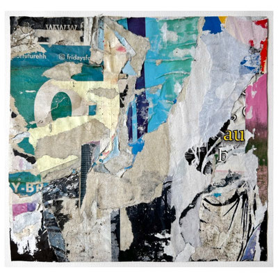 Karoben, décollage, 20,2 x 21,6 cm, 2025