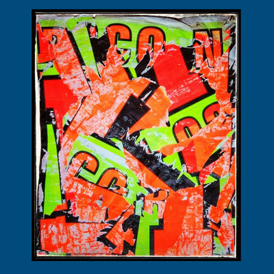 Kineontsugi, décollage, ca. 110 x 89 cm, 2021