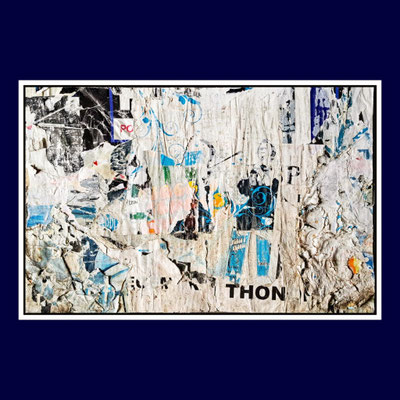Thon, décollage, 33,2 x 51,2 cm, 2023
