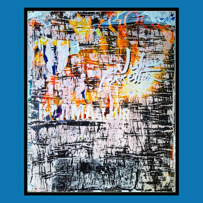 Azimuth, décollage, 86,1 x 70,1 cm, 2022