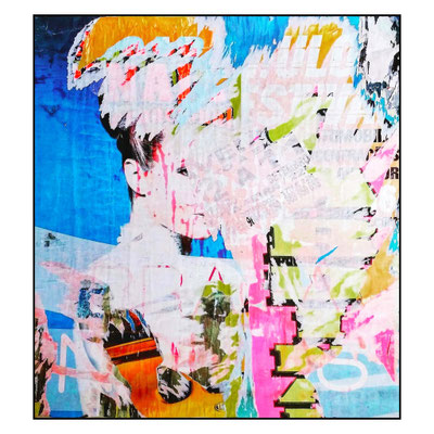 Aveiro, Décollage, 124 x 116 cm, 2016