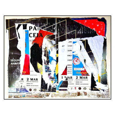 Ceia, décollage, ca. 50 x 64 cm, 2024