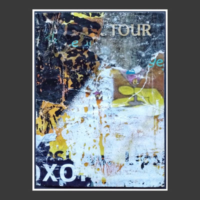 Tour, décollage, 19,0 x 13,9 cm, 2023